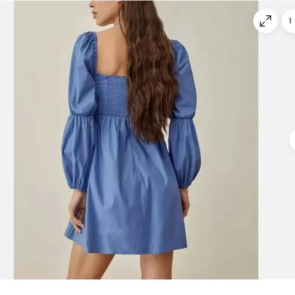 Reformation Michela Dress USA small/Medium size listed is 6 - Picture 2 of 10